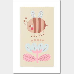 Bumblebee Flower Posters and Art